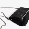 Flap Bag with Zip and Studs – Accessories