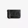 Flap Bag with Zip and Studs – Accessories