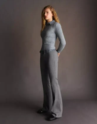 Flared Bengaline Trousers – Pants