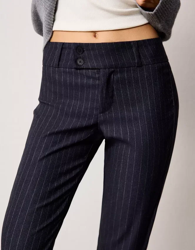 Flared Bengaline Trousers – Pants Flared Bengaline Trousers – Pants