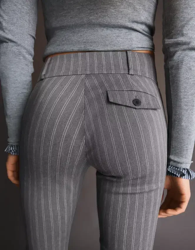 Flared Bengaline Trousers – Pants Flared Bengaline Trousers – Pants