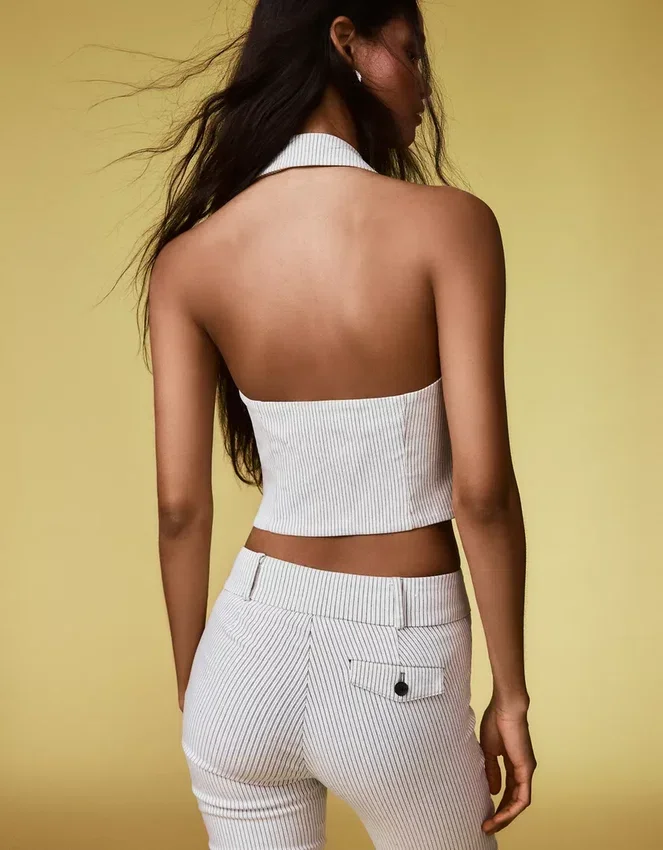 Flared Bengaline Trousers – Pants Flared Bengaline Trousers – Pants
