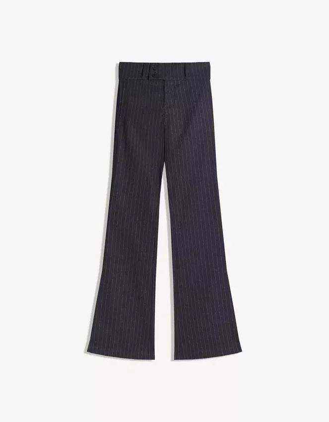Flared Bengaline Trousers – Pants Flared Bengaline Trousers – Pants