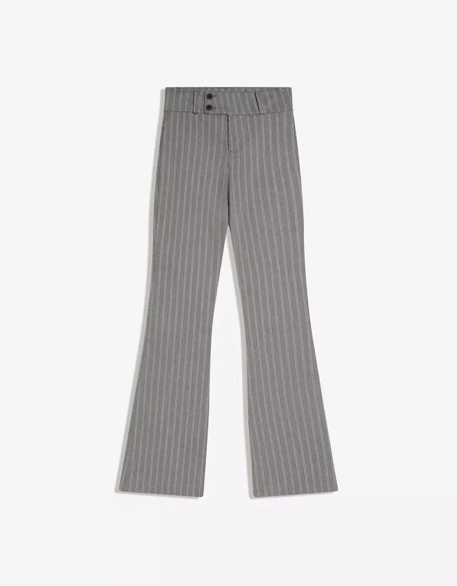 Flared Bengaline Trousers – Pants Flared Bengaline Trousers – Pants