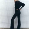 Flared Pants with Pocket Flaps – Pants Flared Pants with Pocket Flaps – Pants