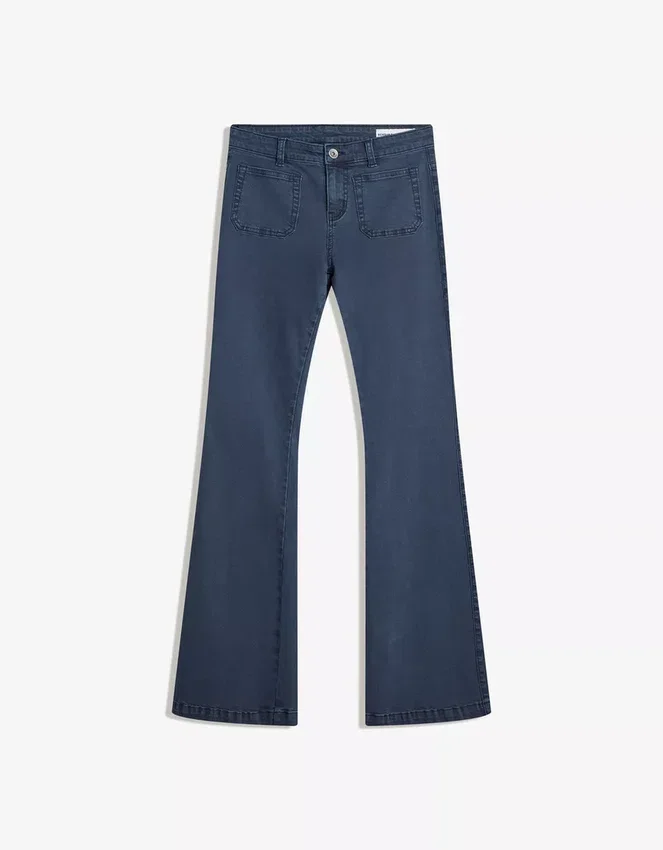 Flared Pants with Pocket Flaps – Pants Flared Pants with Pocket Flaps – Pants