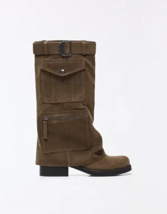 Flat Boots with Pant Pockets Flat Boots with Pant Pockets