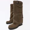 Flat Boots with Pant Pockets