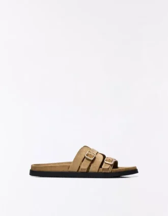 Flat Sandals with Buckle Detail – Flat Sandals – Women Flat Sandals with Buckle Detail – Flat Sandals – Women
