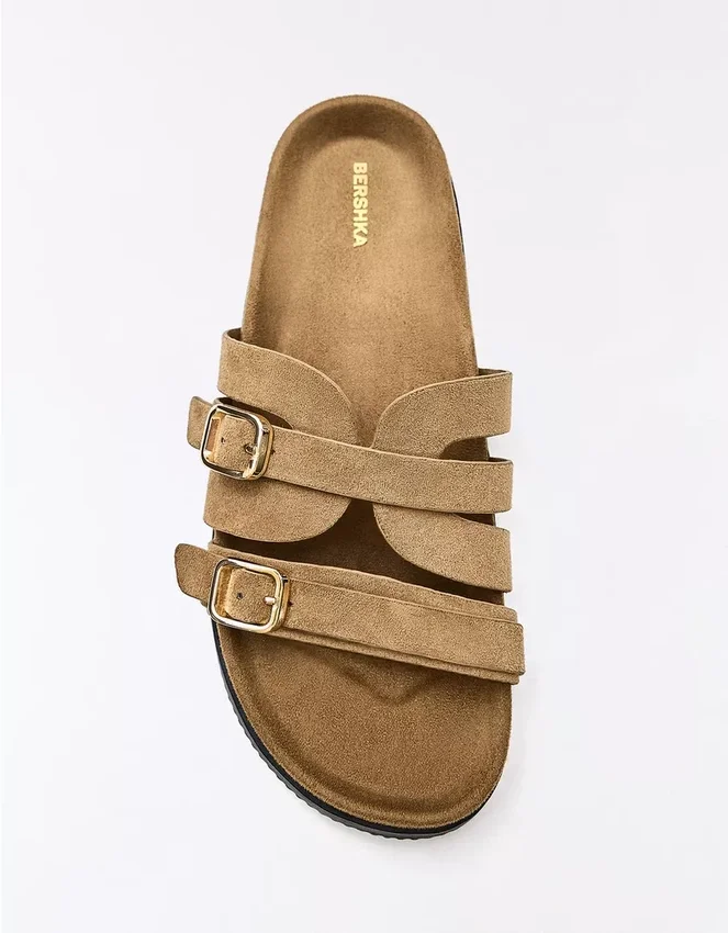Flat Sandals with Buckle Detail – Flat Sandals – Women Flat Sandals with Buckle Detail – Flat Sandals – Women