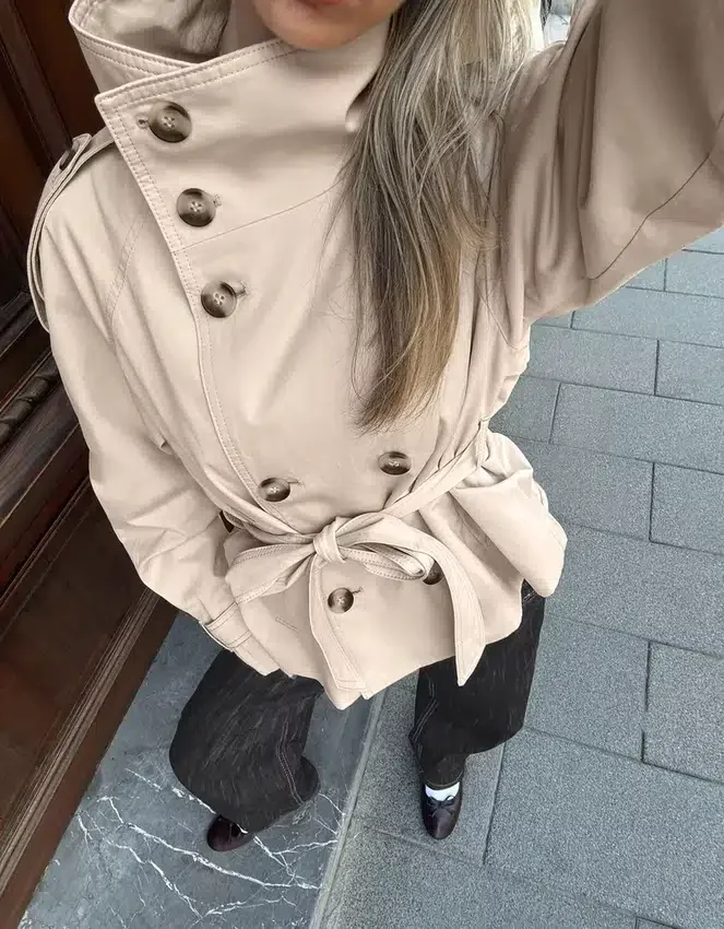 Funnel Neck Trench Jacket Funnel Neck Trench Jacket