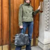 Funnel Neck Trench Jacket Funnel Neck Trench Jacket