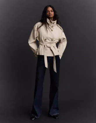 Funnel Neck Trench Jacket – Jackets and Trench