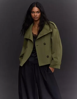 Funnel Neck Trench Jacket – Jackets and Trench