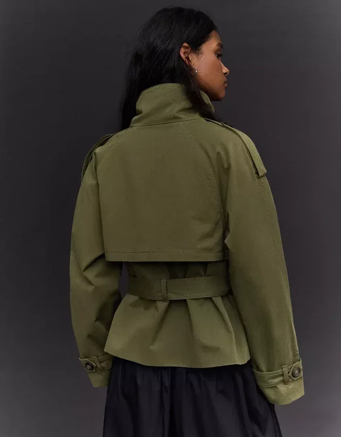 Funnel Neck Trench Jacket – Jackets and Trench Funnel Neck Trench Jacket – Jackets and Trench