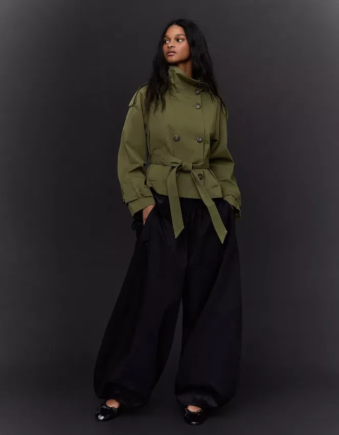 Funnel Neck Trench Jacket – Jackets and Trench Funnel Neck Trench Jacket – Jackets and Trench