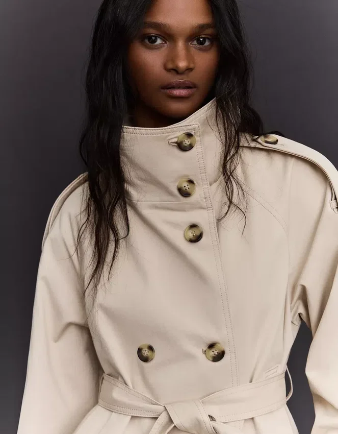 Funnel Neck Trench Jacket – Jackets and Trench Funnel Neck Trench Jacket – Jackets and Trench