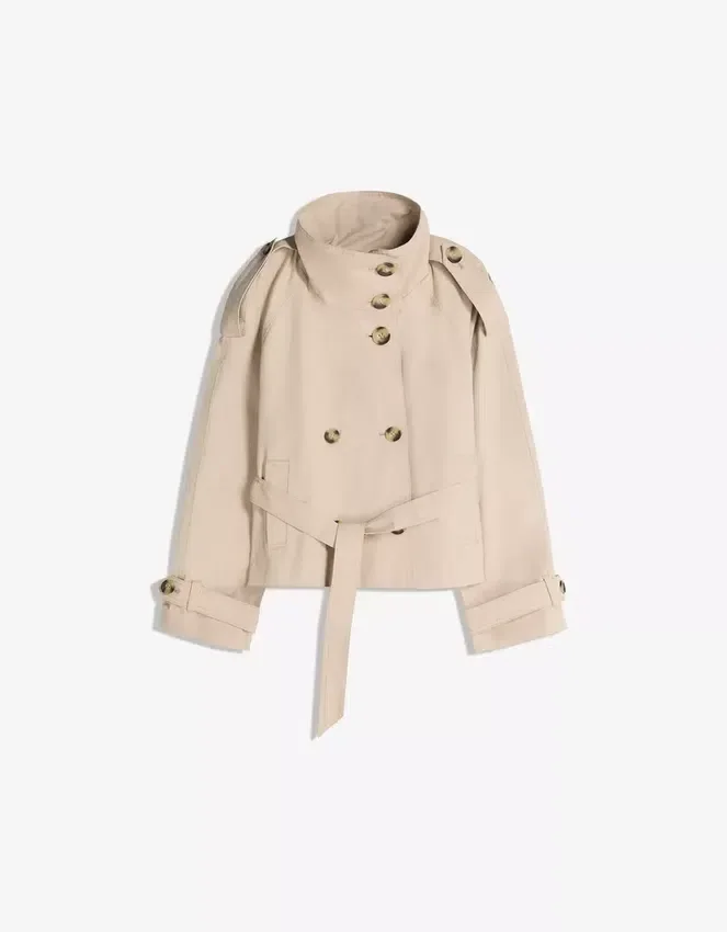 Funnel Neck Trench Jacket – Jackets and Trench Funnel Neck Trench Jacket – Jackets and Trench