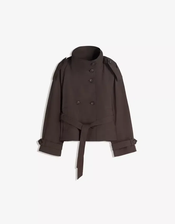 Funnel Neck Trench Jacket – Jackets and Trench – Women Funnel Neck Trench Jacket – Jackets and Trench – Women