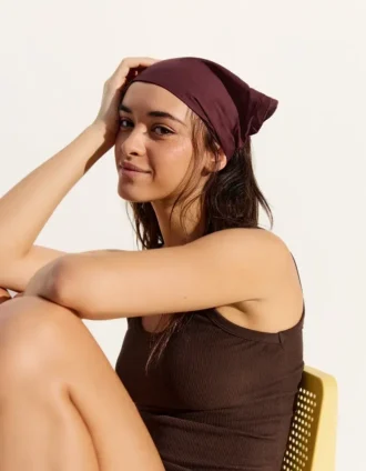 Fur Bandana with Ruffles