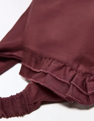 Fur Bandana with Ruffles