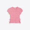 Gathered T-Shirt with Side Ties Gathered T-Shirt with Side Ties