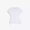 Gathered T-Shirt with Side Ties Gathered T-Shirt with Side Ties