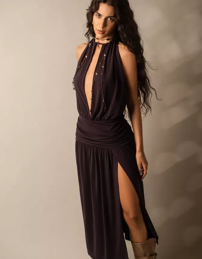 Halter Neck Midi Dress Halter Neck Midi Dress