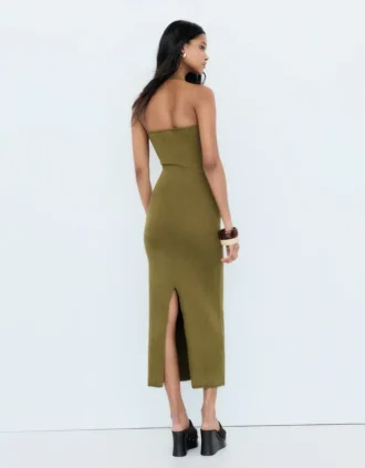 Halter Neck Midi Dress