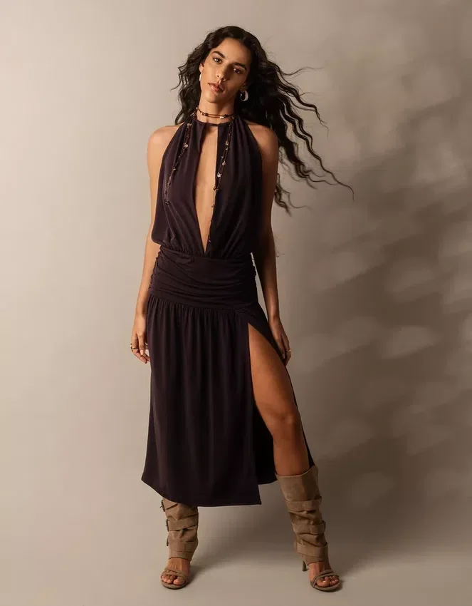 Halter Neck Midi Dress Halter Neck Midi Dress
