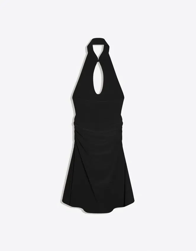 Halter Off-The-Shoulder Dress Halter Off-The-Shoulder Dress