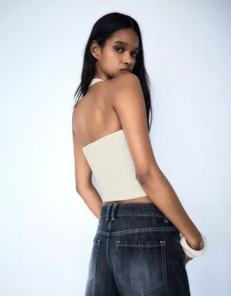 Halter Top with Buttons Halter Top with Buttons