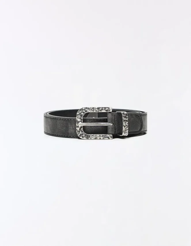 Hammered Buckle Belt – Accessories Hammered Buckle Belt – Accessories
