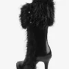 Heeled Ankle Boot with Fur Detail – Boots and Ankle Boots Heeled Ankle Boot with Fur Detail – Boots and Ankle Boots