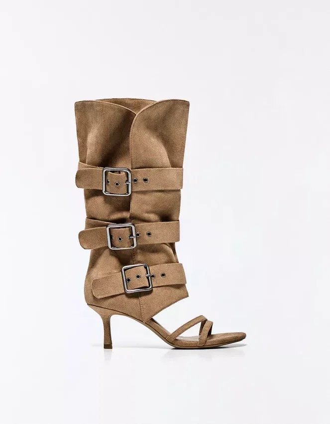 Heeled Trousers Sandals with Buckles – Heeled Sandals Heeled Trousers Sandals with Buckles – Heeled Sandals