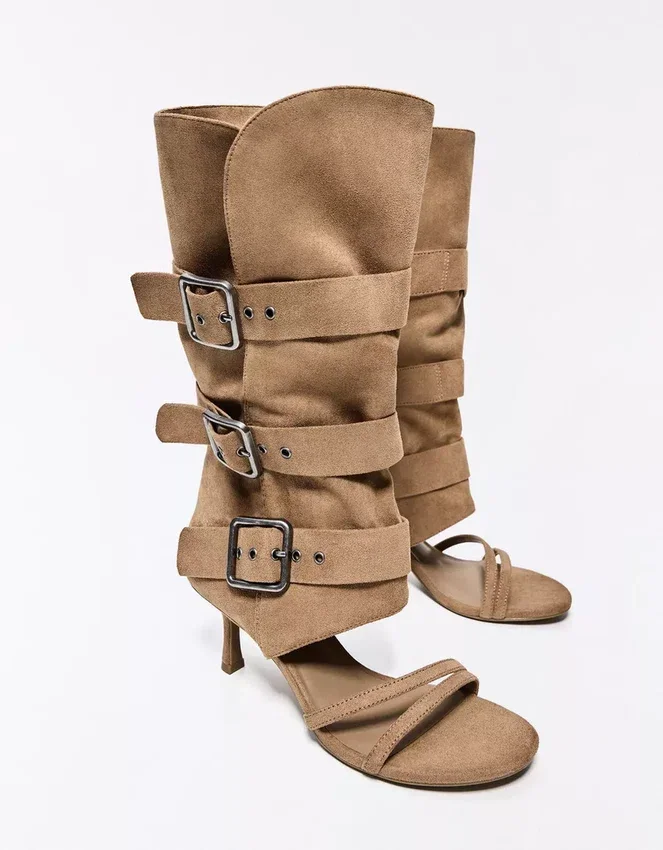 Heeled Trousers Sandals with Buckles – Heeled Sandals Heeled Trousers Sandals with Buckles – Heeled Sandals
