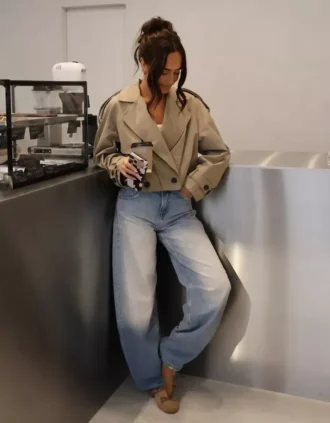 High-Waist Barrel Jeans