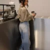 High-Waist Barrel Jeans