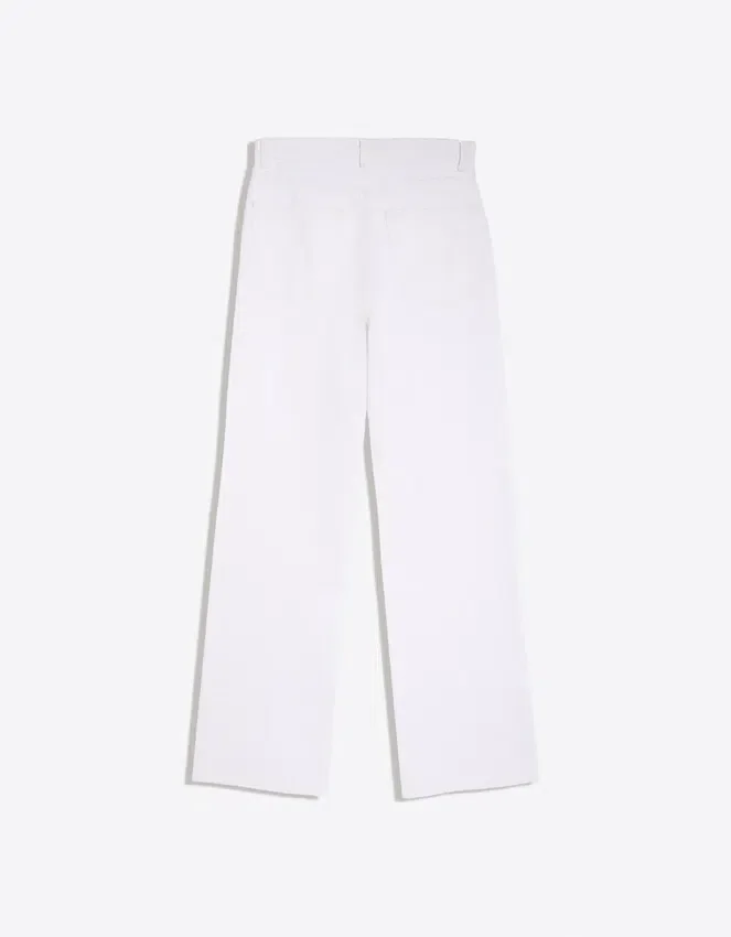 High-Waist Shimmery Straight-Leg Jeans High-Waist Shimmery Straight-Leg Jeans
