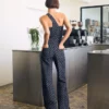 High-Waist Straight Jeans with Polka Dots High-Waist Straight Jeans with Polka Dots
