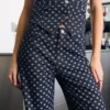 High-Waist Straight Jeans with Polka Dots High-Waist Straight Jeans with Polka Dots