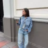 High-Waist Straight Wide-Leg Jeans High-Waist Straight Wide-Leg Jeans