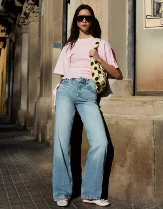High-Waist Straight Wide-Leg Jeans – Pants High-Waist Straight Wide-Leg Jeans – Pants