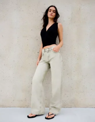 High-Waist Straight Wide-Leg Jeans – Pants High-Waist Straight Wide-Leg Jeans – Pants