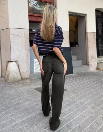 High-Waist Straight Wide-Leg Jeans – Pants High-Waist Straight Wide-Leg Jeans – Pants