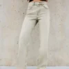 High-Waist Straight Wide-Leg Jeans – Pants