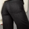 High-Waist Straight Wide-Leg Jeans – Pants
