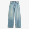 High-Waist Straight Wide-Leg Jeans – Pants