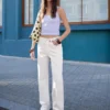 High-Waist Straight Wide-Leg Jeans – Pants – Women