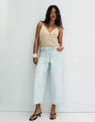 High-Waist Wide-Leg Jeans